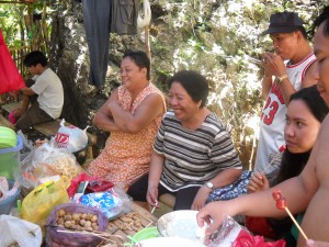 Judith (striped shirt)...Victor (with hat)...Luz (arms folded) ...Marlou (standing no shirt)...Juvic (the cute one) at Hindag-an Falls and Forest Park